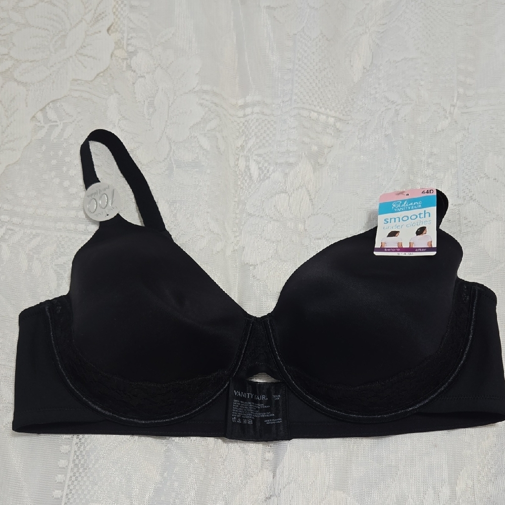 Vanity Fair Women's Elegant Black Bra